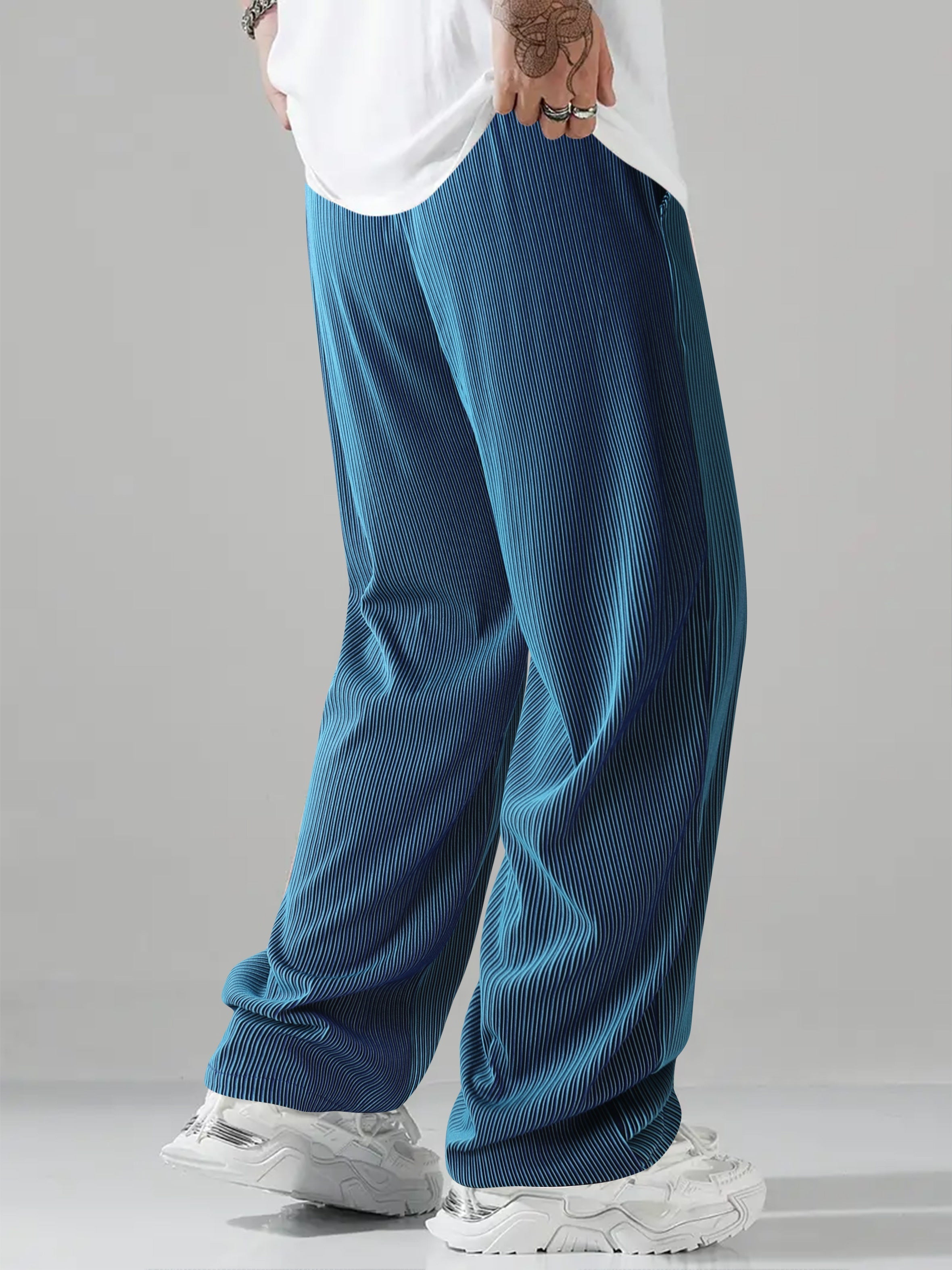 Fluid Striped Wide Leg Pants✨