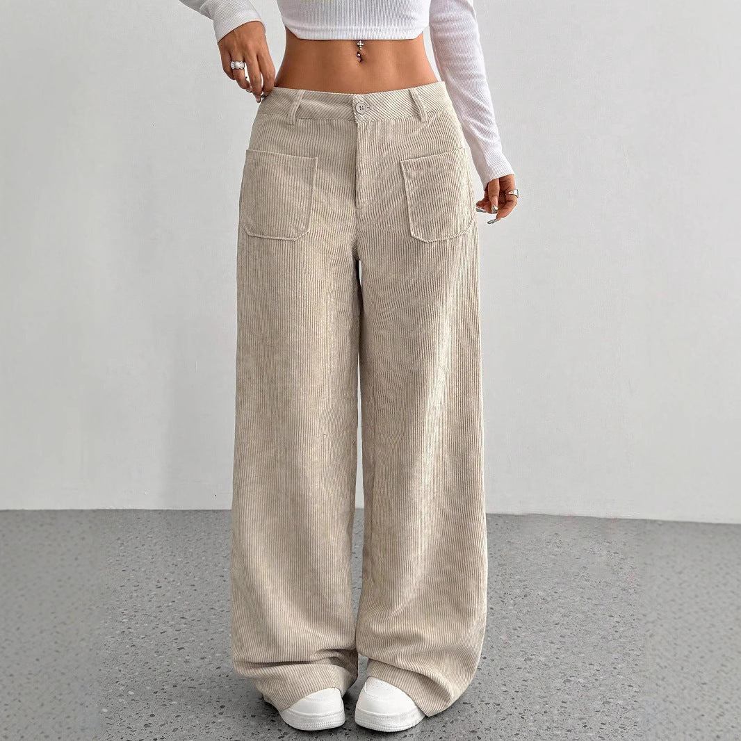✨ Corduroy Wide Leg Pants | High Waist