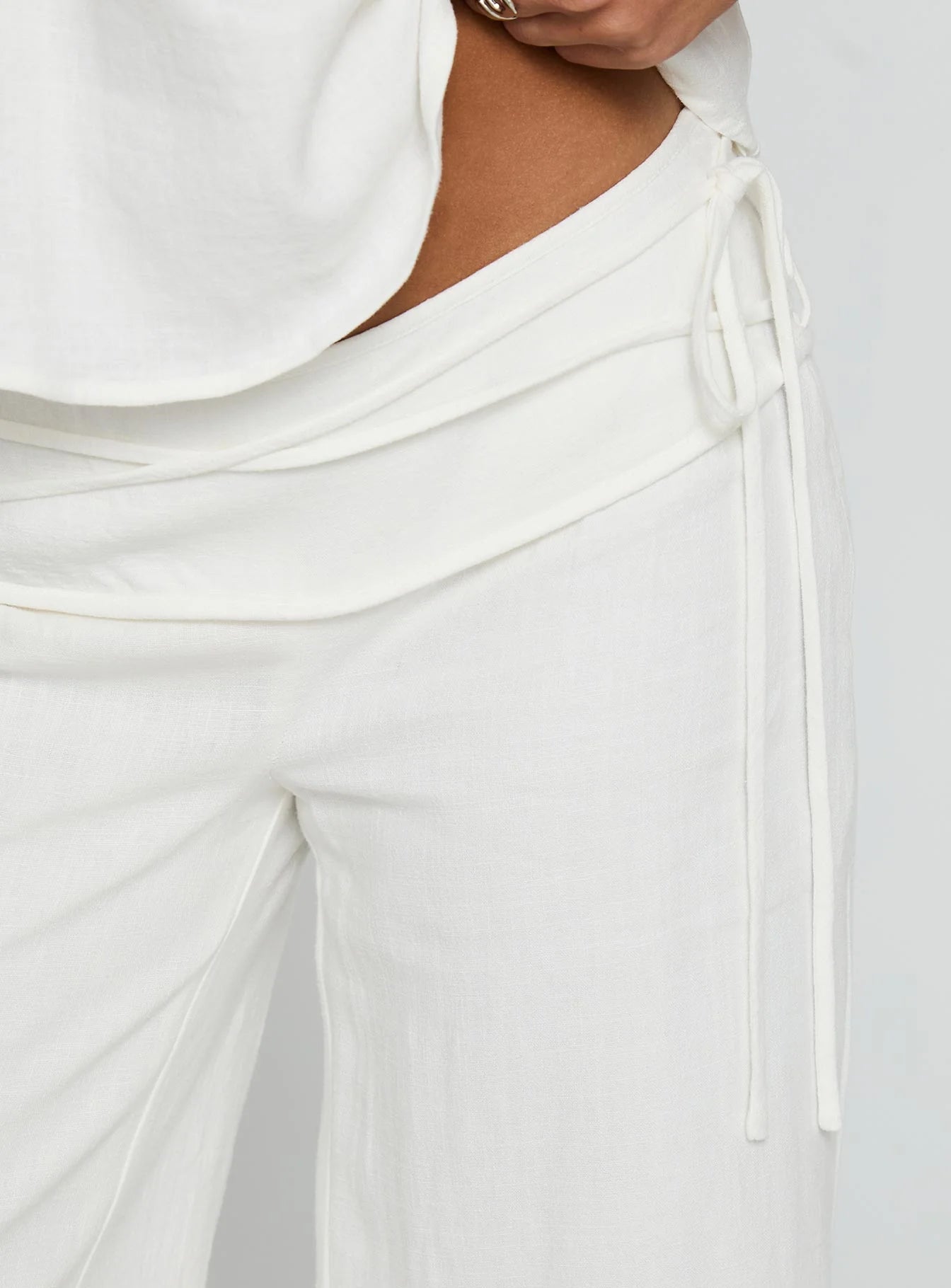🔥Women's Tie Waist Linen Pants