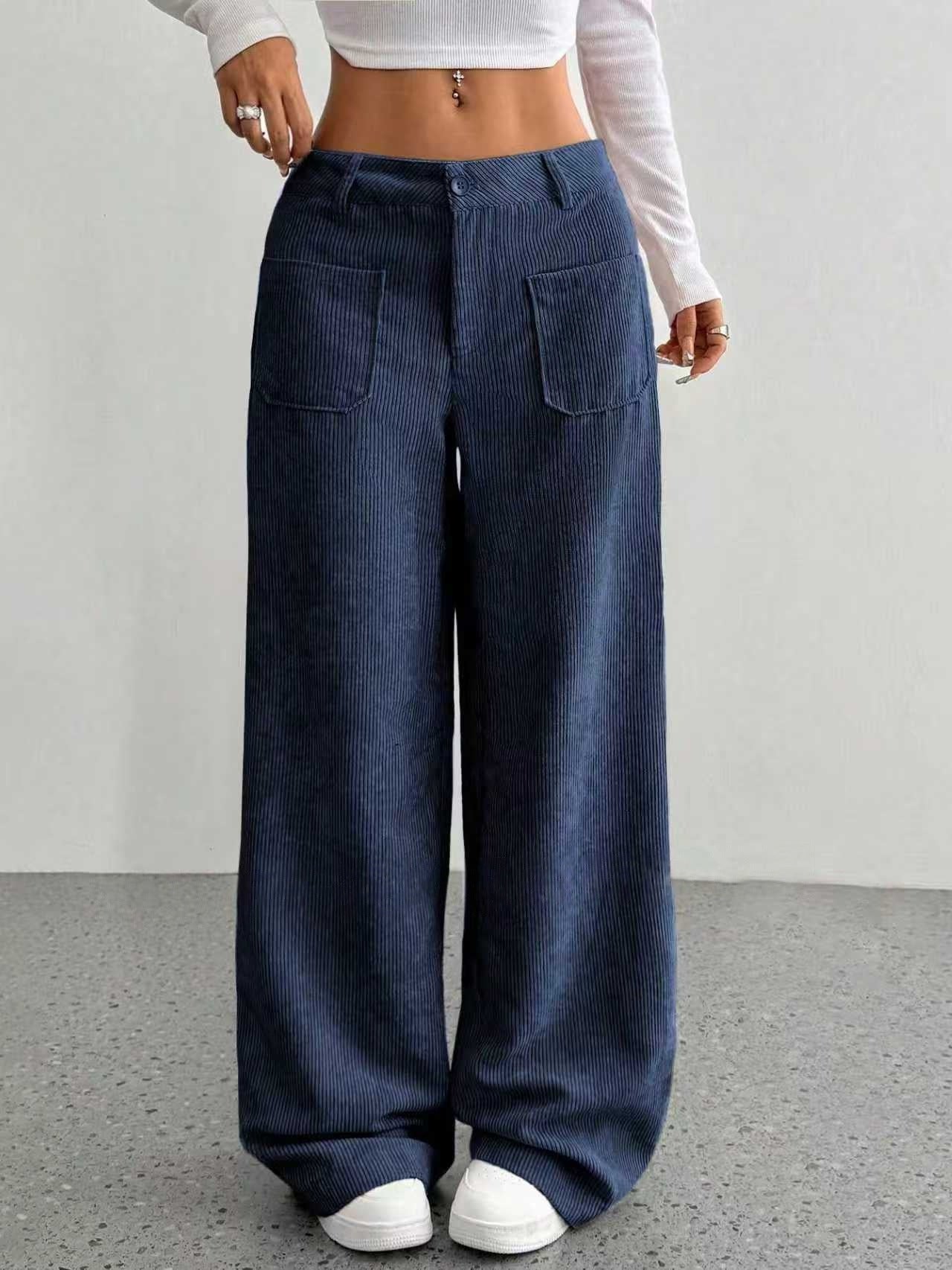 ✨ Corduroy Wide Leg Pants | High Waist