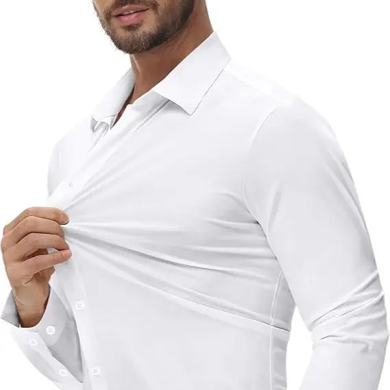 Men’s Stretch Slim Fit Wrinkle-Free Dress Shirt✨