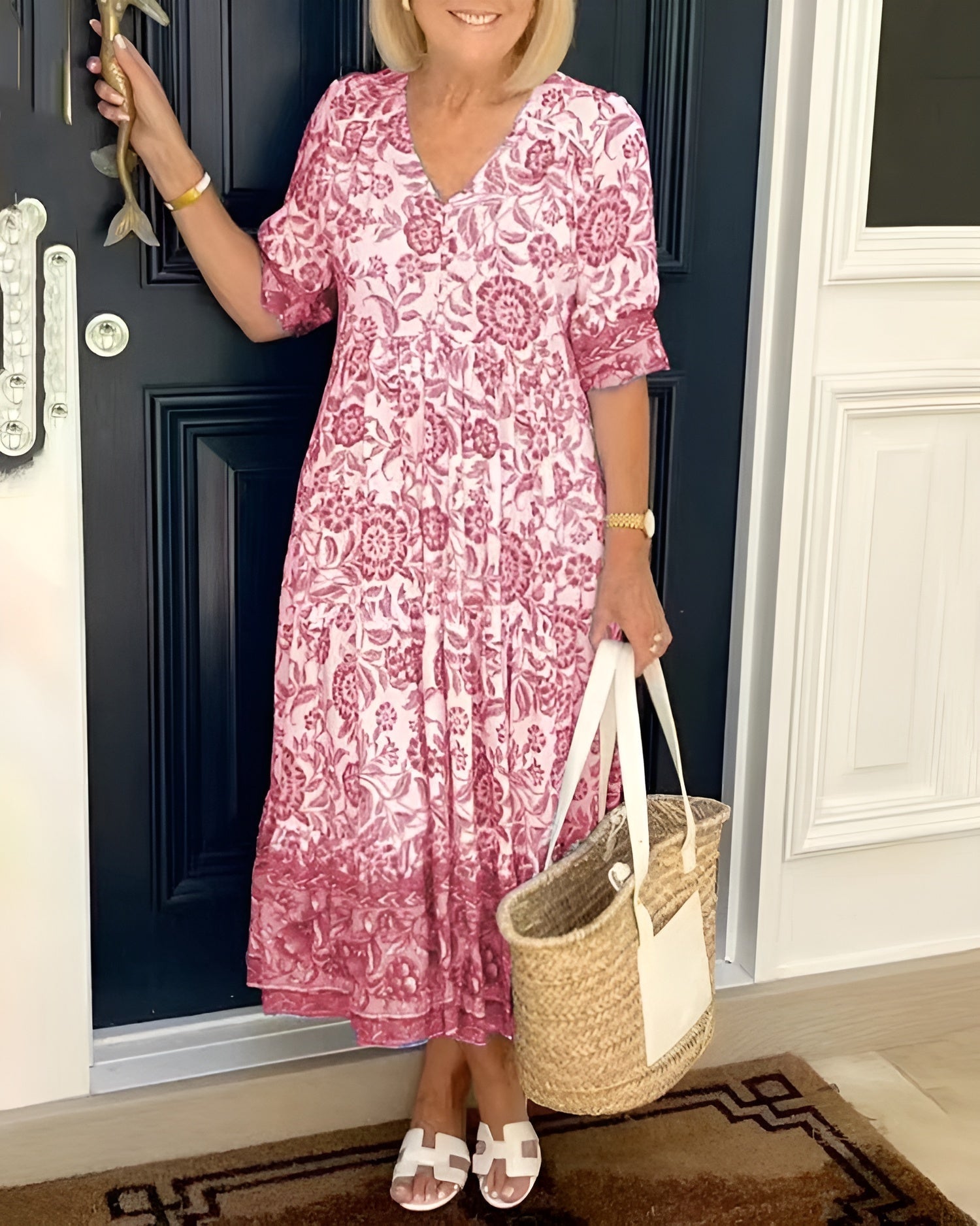Women's Easy Floral Midi