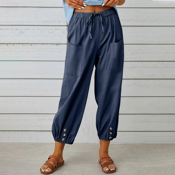 Everyday Wide Leg Capri Trousers