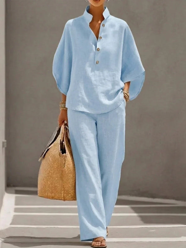 Elena Linen Relaxed Set