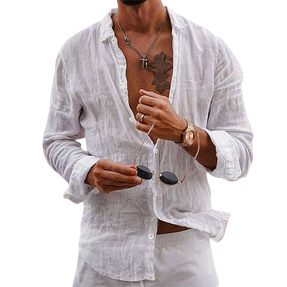 Men's Lightweight Linen Shirt - 🔥 Viral Style