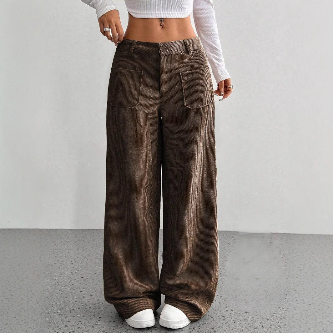 ✨ Corduroy Wide Leg Pants | High Waist