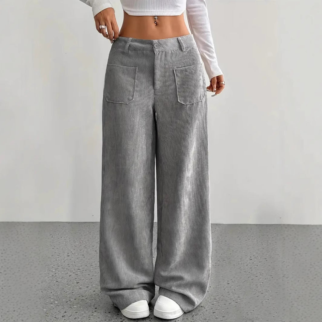 ✨ Corduroy Wide Leg Pants | High Waist