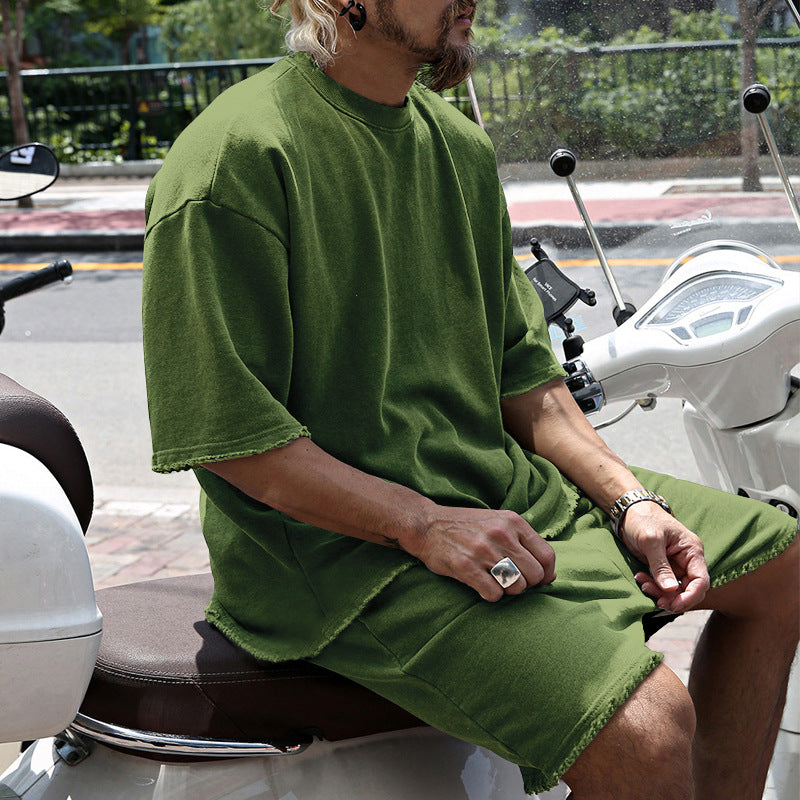 🔥 -50% ON SOLID SLEEVELESS SPORTS SETS! 💎 Moisture-Wicking Comfort, Loose Fit & Perfect for Gym to Street 🏃‍♂️👕