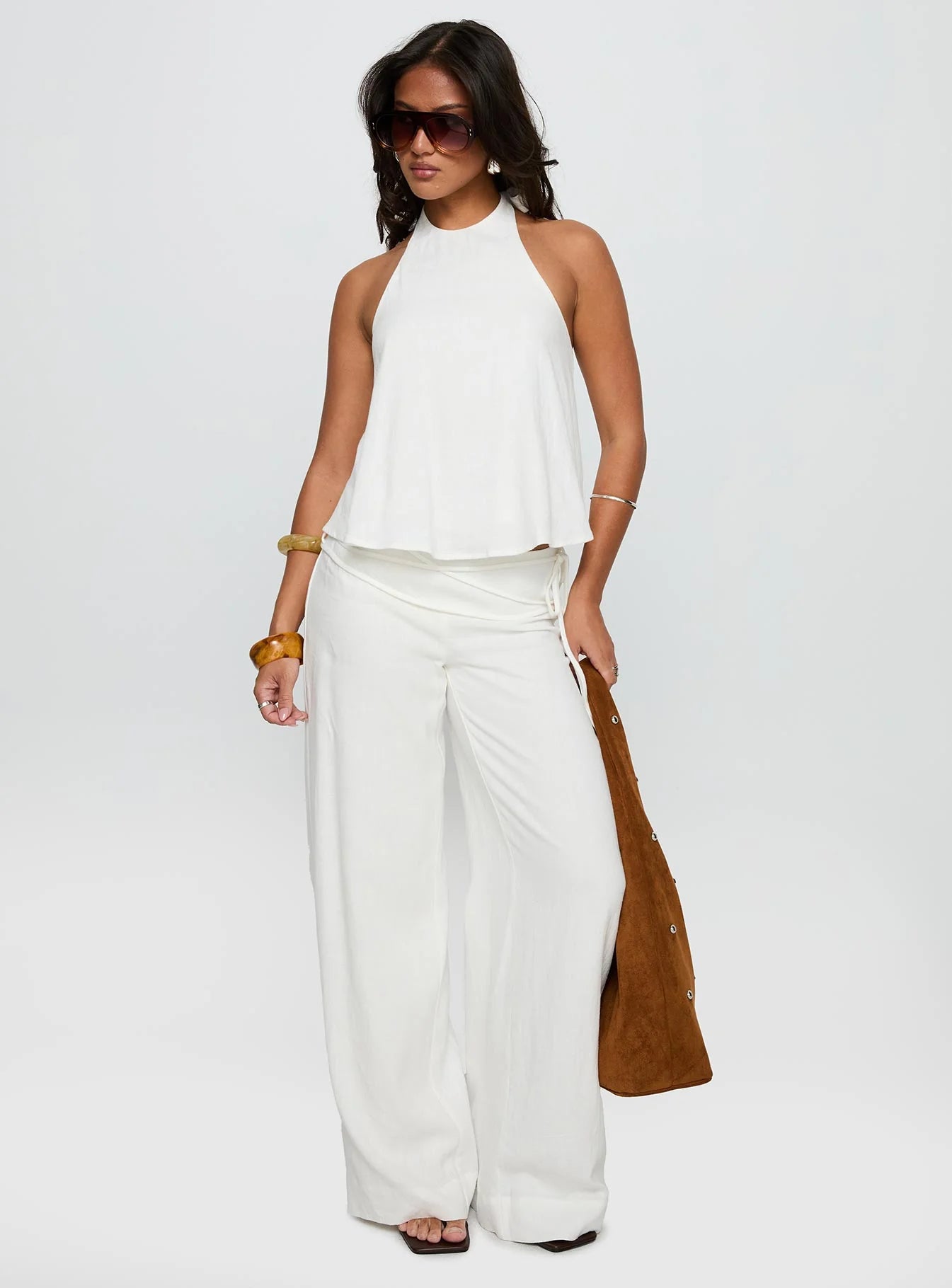 🔥Women's Tie Waist Linen Pants