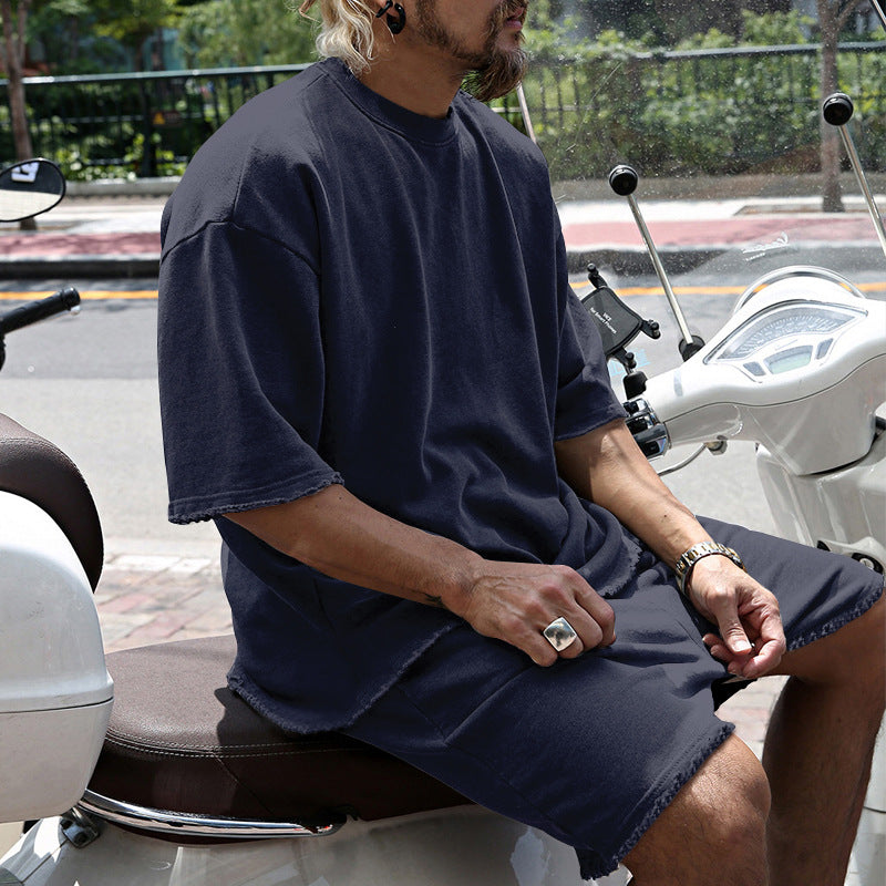 🔥 -50% ON SOLID SLEEVELESS SPORTS SETS! 💎 Moisture-Wicking Comfort, Loose Fit & Perfect for Gym to Street 🏃‍♂️👕