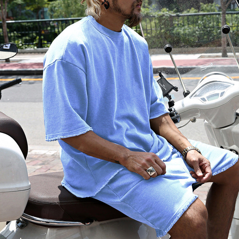 🔥 -50% ON SOLID SLEEVELESS SPORTS SETS! 💎 Moisture-Wicking Comfort, Loose Fit & Perfect for Gym to Street 🏃‍♂️👕