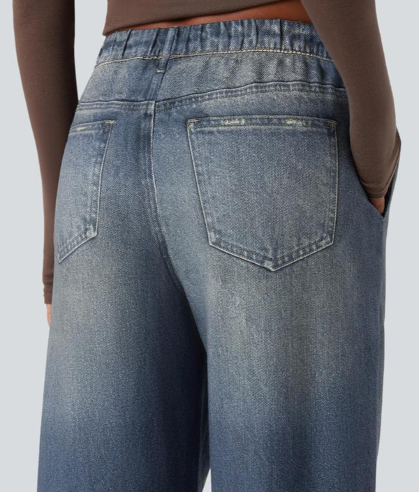Everyday Comfort Wide Leg Jeans
