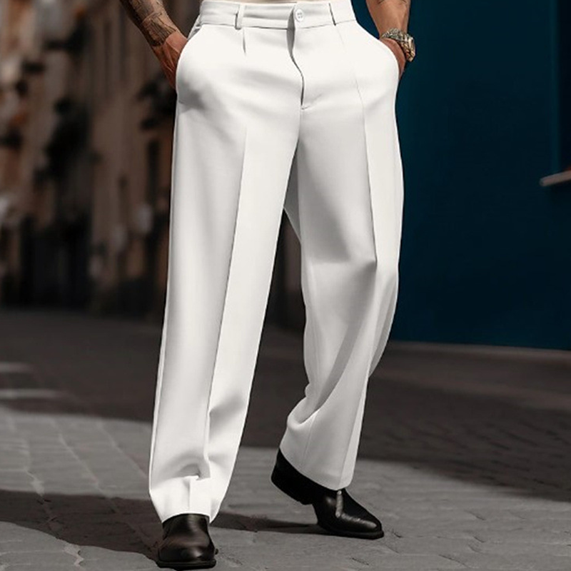 Men’s Casual Pleated Wide-Leg Pants🔥