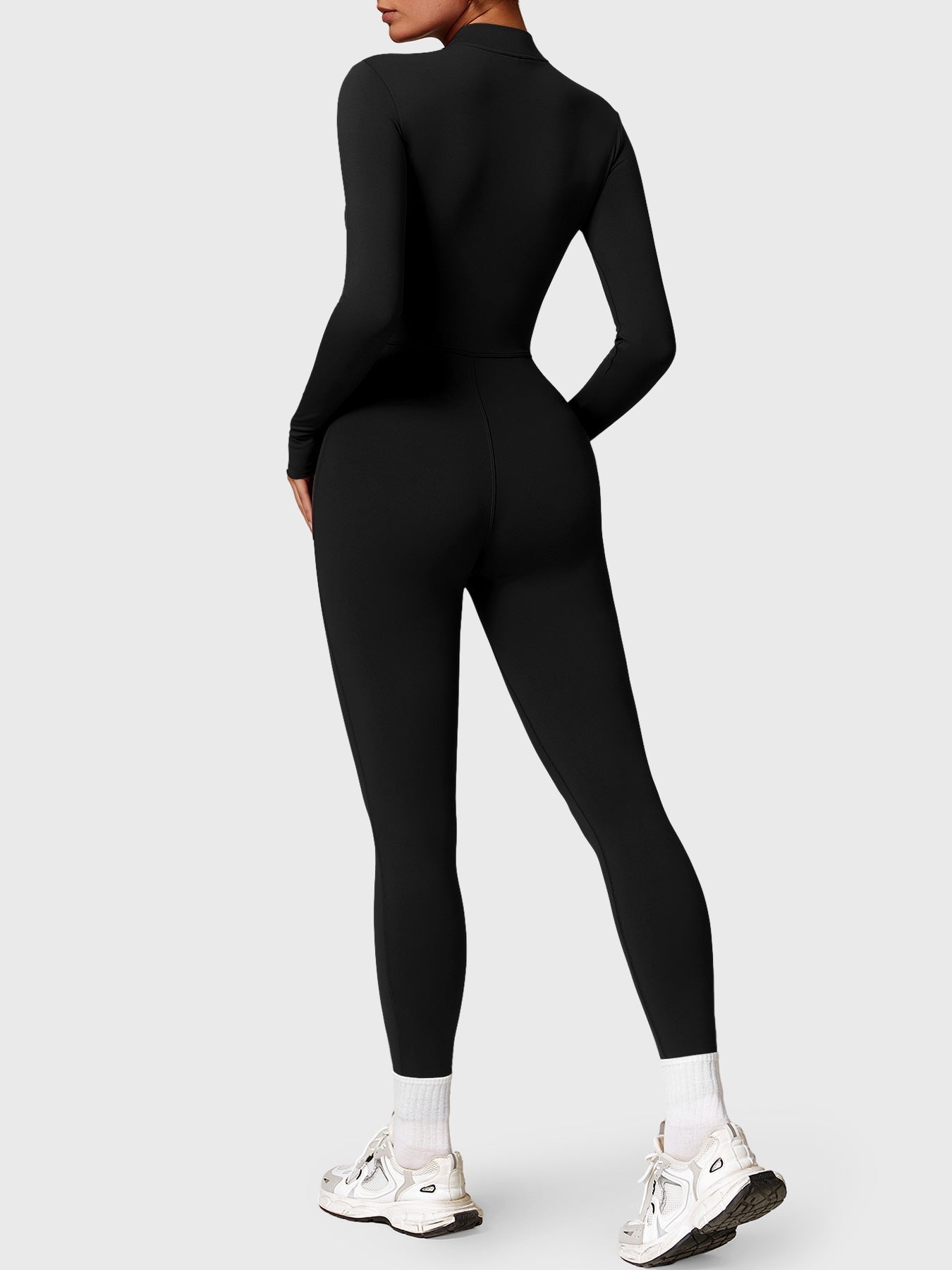 🔥 Fleece Half-Zip Active Jumpsuit