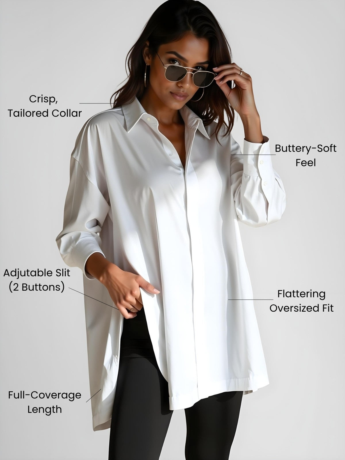 💃Everyday Oversized Shirt Dress