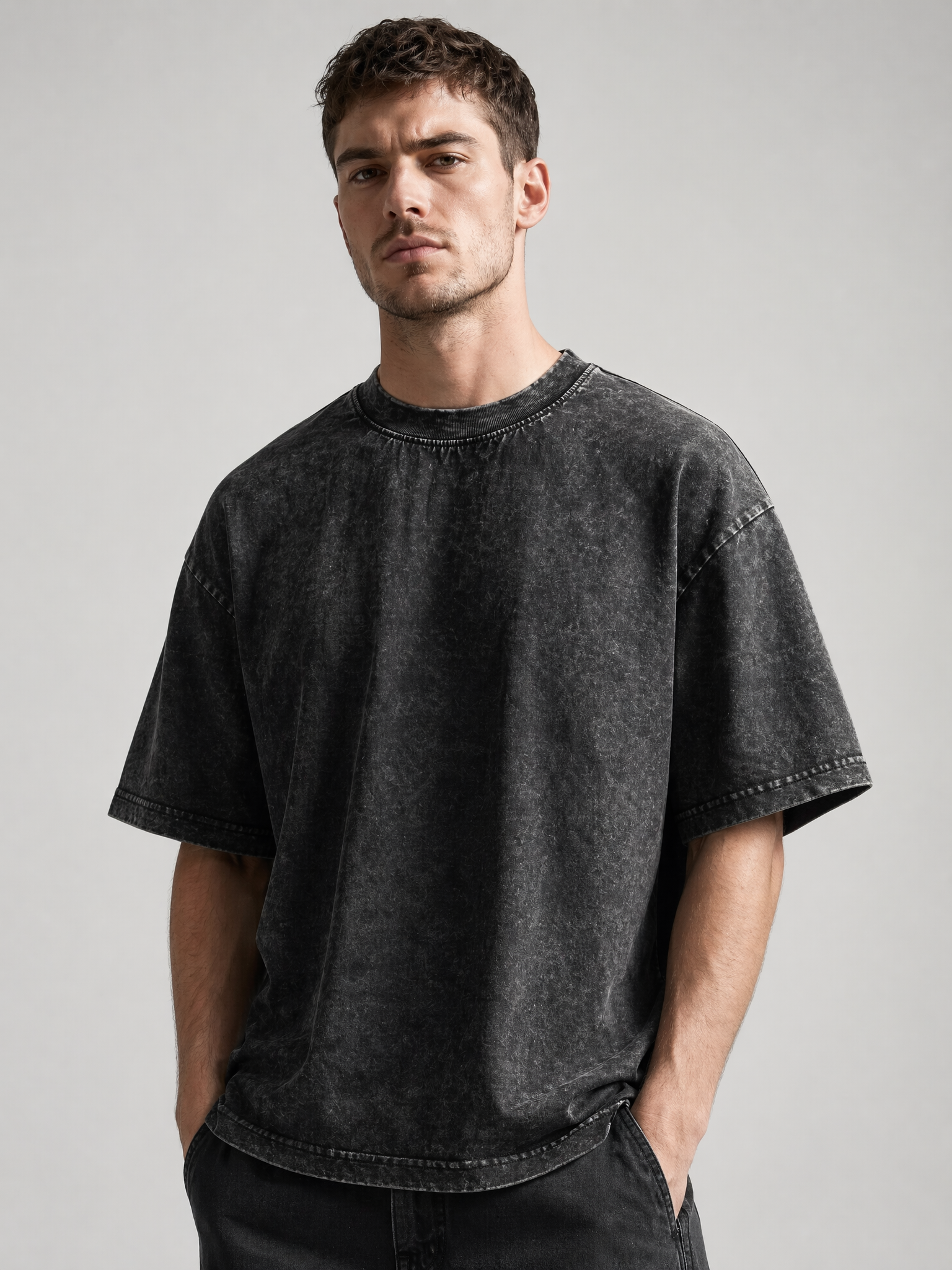 🔥The "Vanguard" Heavyweight Tee | Vintage Acid-Wash Edition