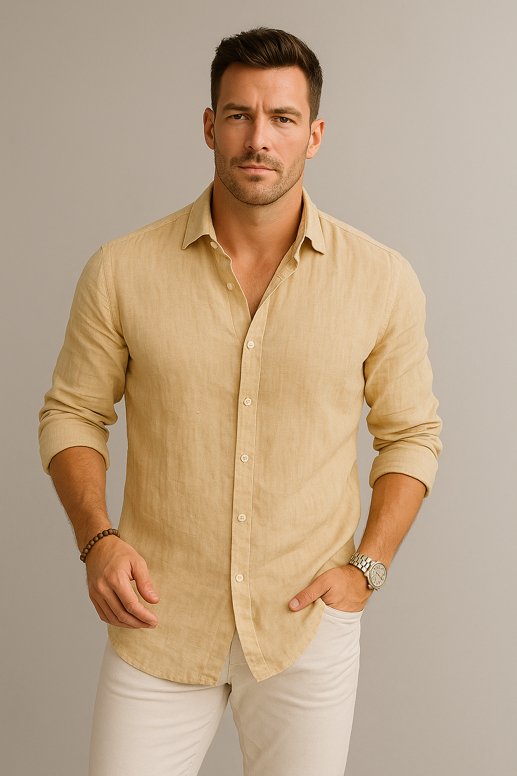 Coastal Classic Linen Button Shirt🌊