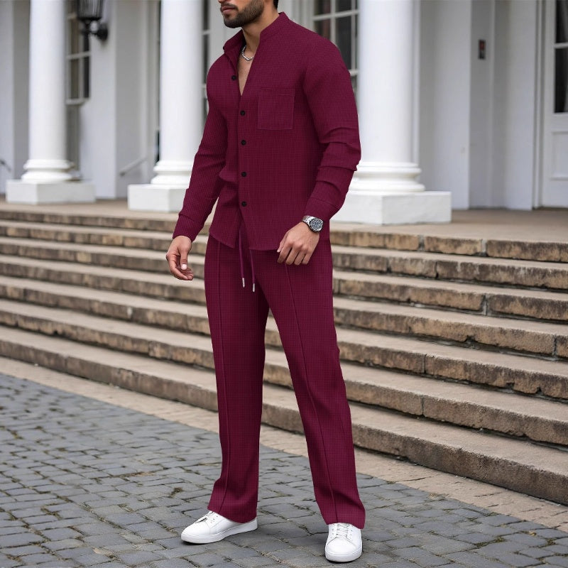 Smart Casual Everyday Textured Two-Piece Set✨