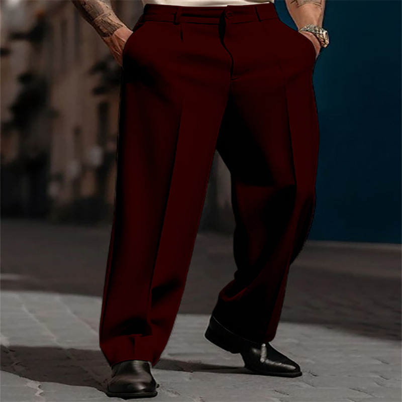 Men’s Casual Pleated Wide-Leg Pants🔥