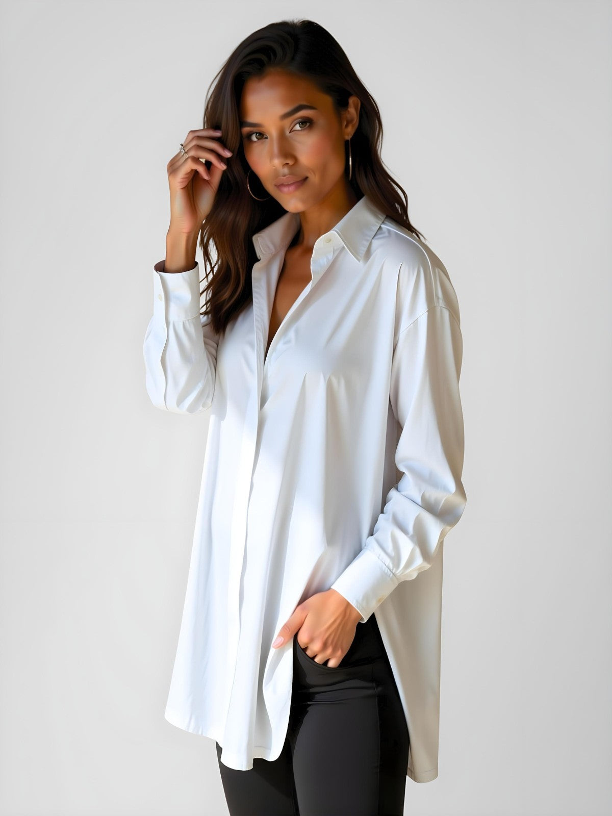 💃Everyday Oversized Shirt Dress