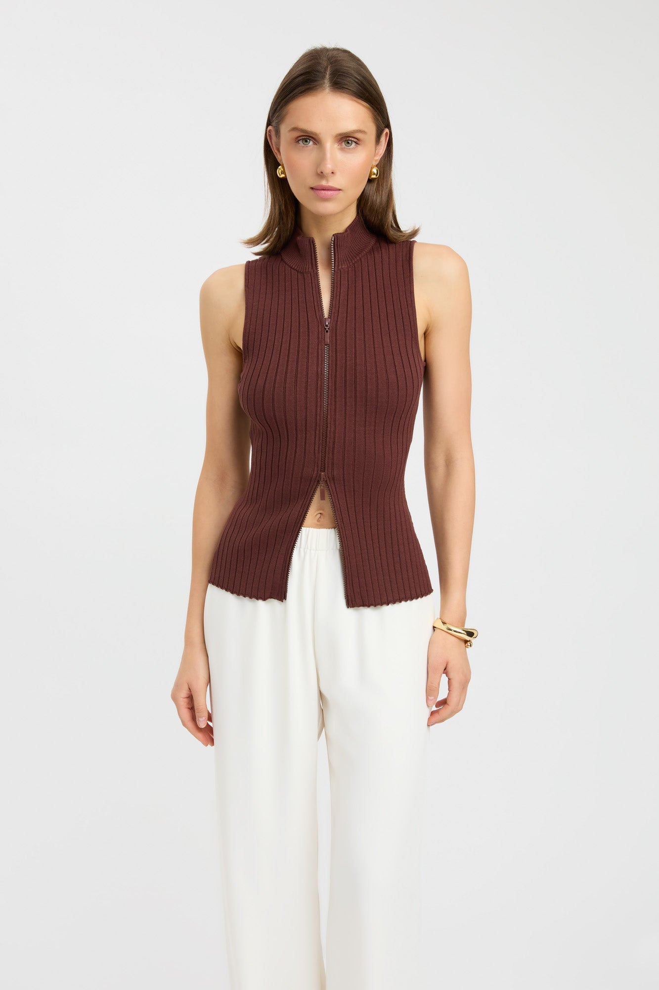 Chic Cropped Zip-Up Vest✨