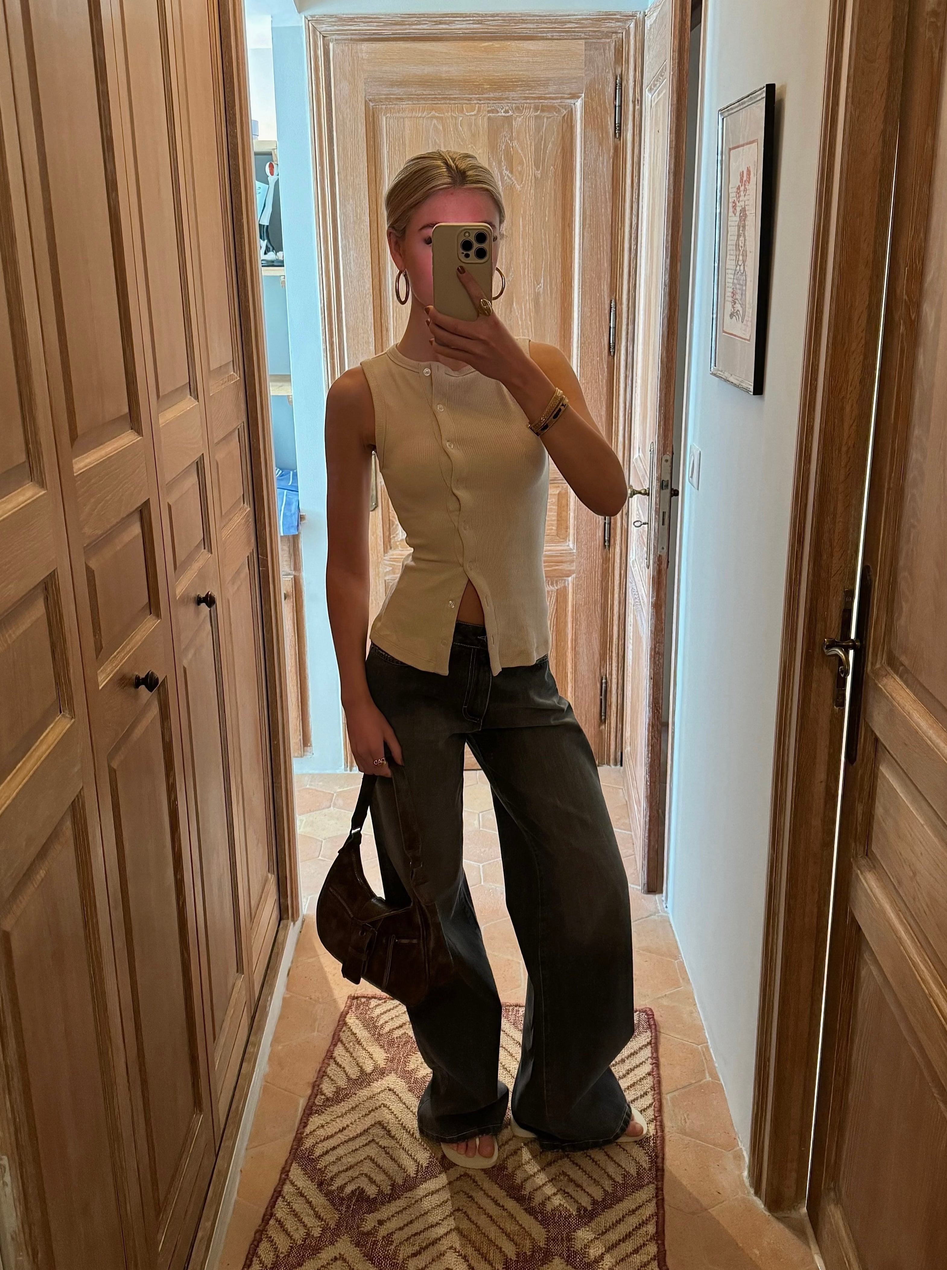 Waisted Wide Leg Jeans👖