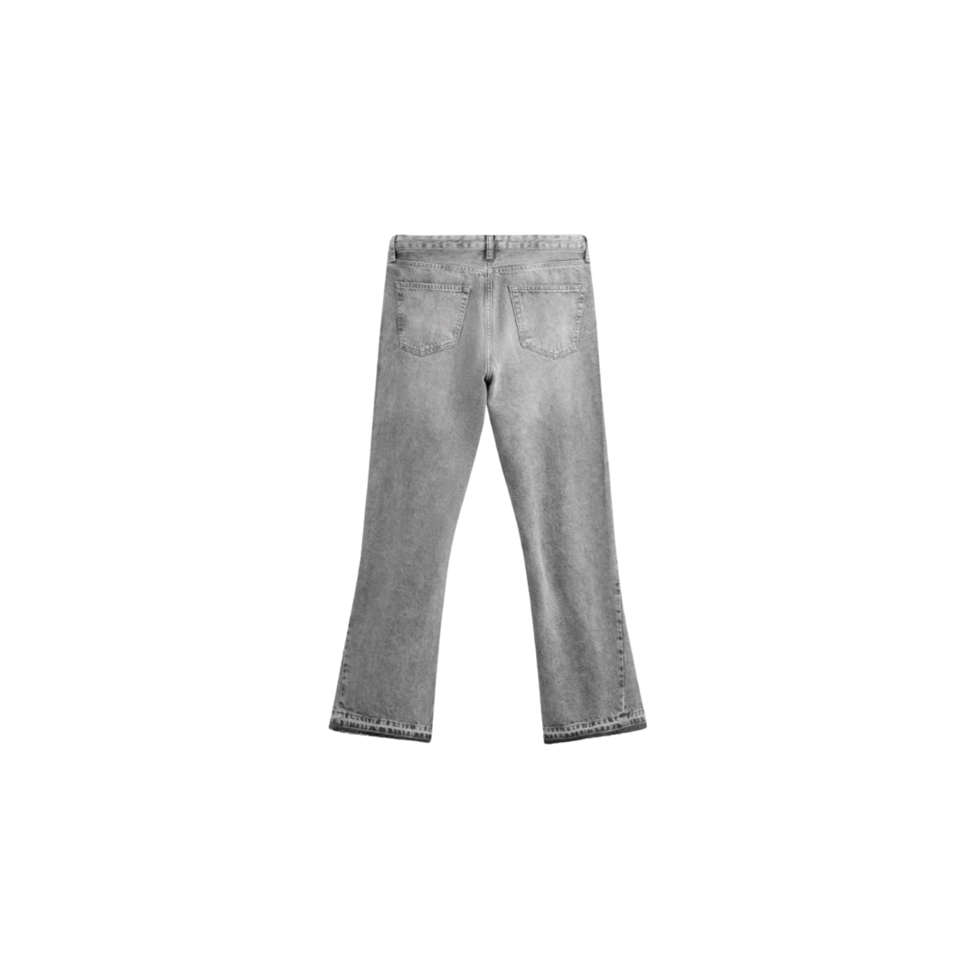 🔥 Men's Vintage Gray Wash Flare Jeans