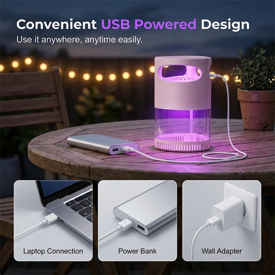 ✨Mosquito Killer Lamp – quiet, USB, chemical-free